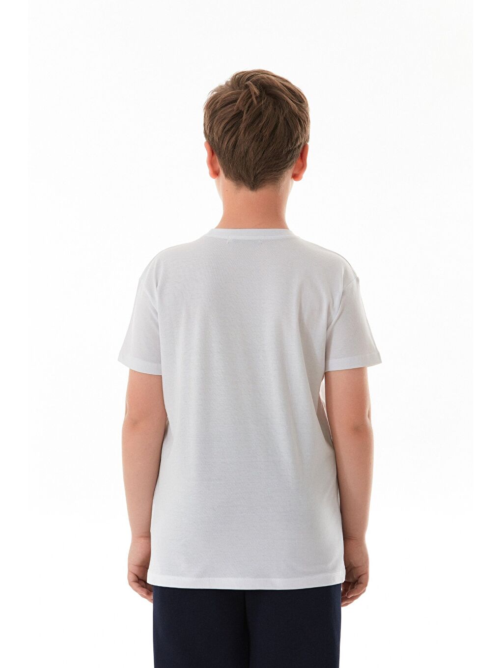 Beyaz Dear Future Yazı Baskılı Erkek Çocuk Tişört-2