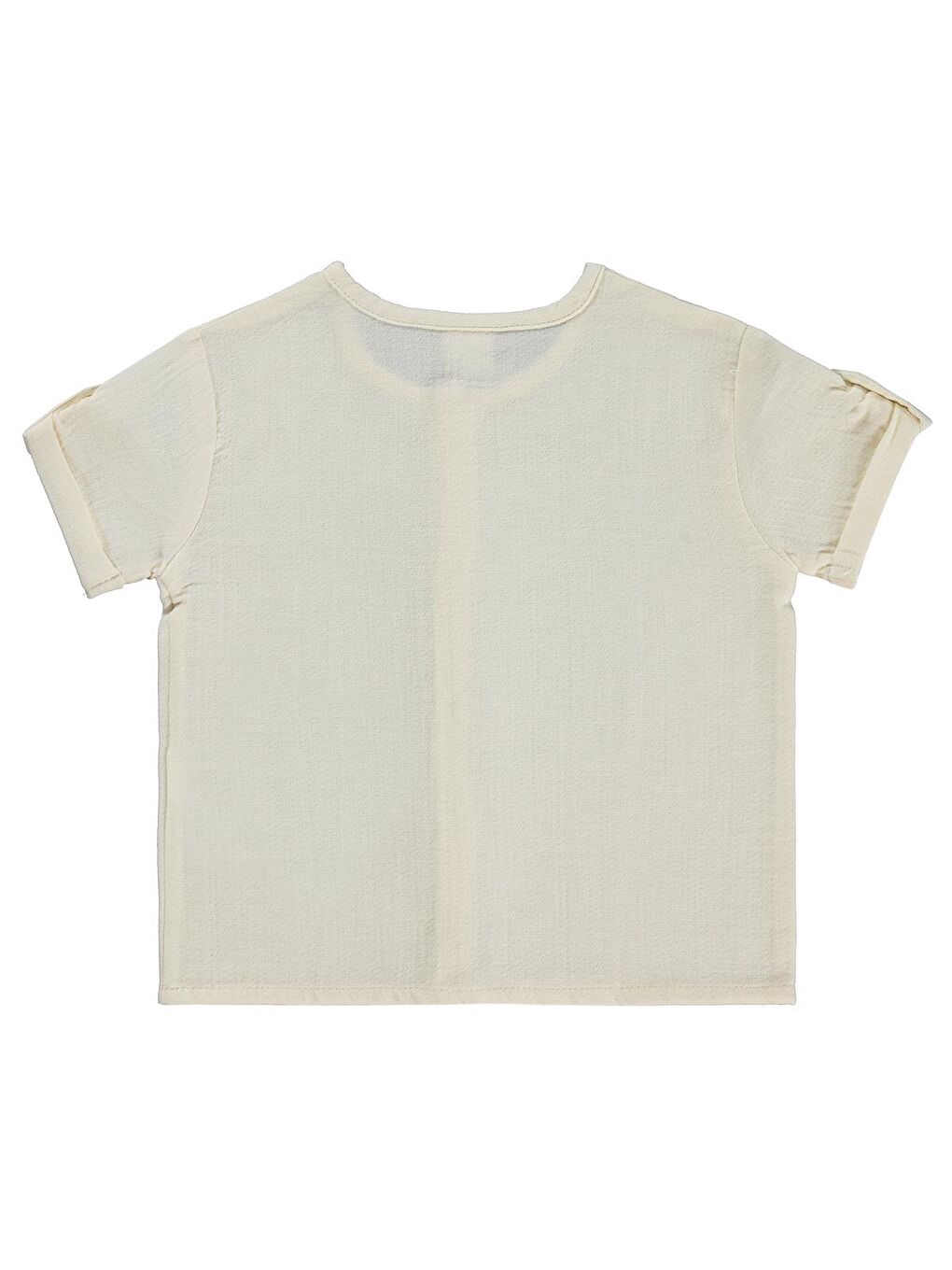 Baby Müslin Kısa Kol 6-18 Ay Gömlek - Bej 18-24 Ay