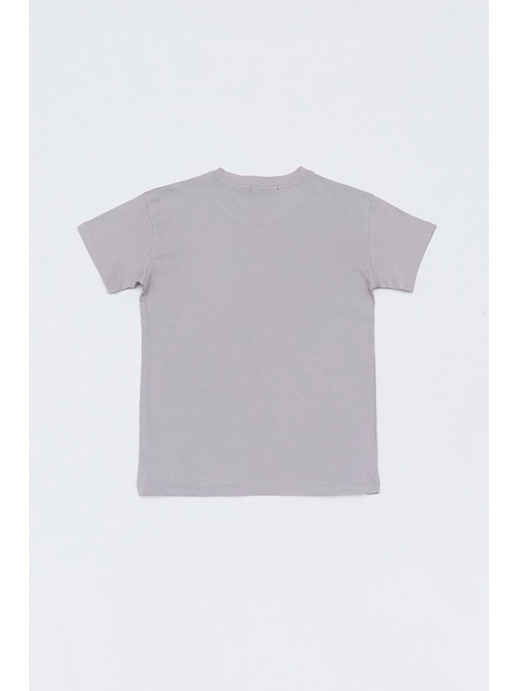 Gri %100 Pamuk Play With Sky Baskılı Erkek Çocuk Tişört-1