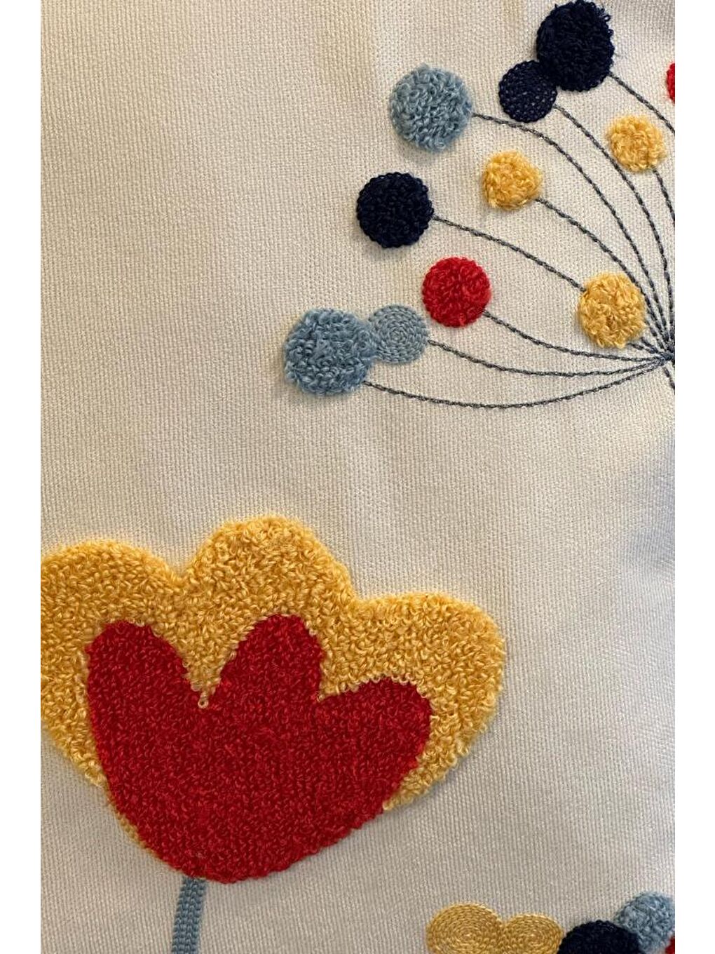 Karışık Dide Lüx Nakışlı Keten Kırlent Kılıfı 45x45 cm-2