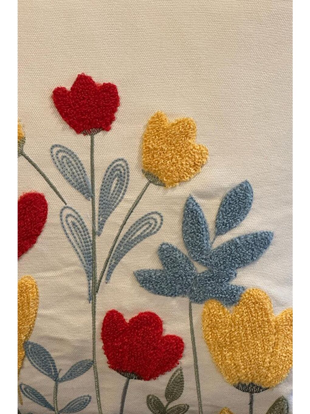 Karışık Diyar Lüx Nakışlı Keten Kırlent Kılıfı 45x45 cm-2