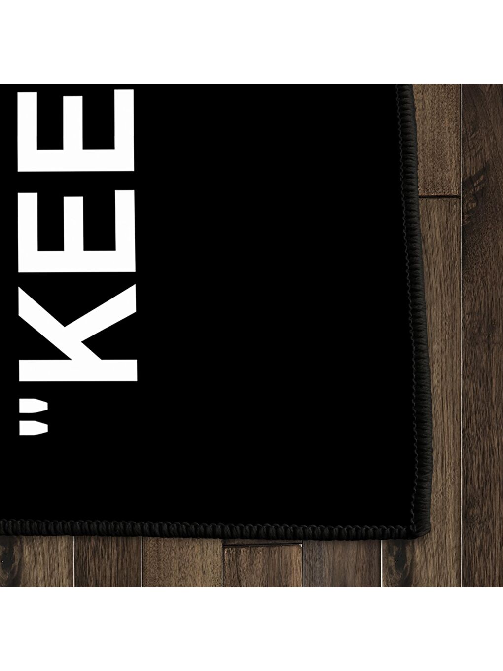 Siyah Dekoratif Özel Tasarım Yıkanabilir, Modern Halı 80x150-5