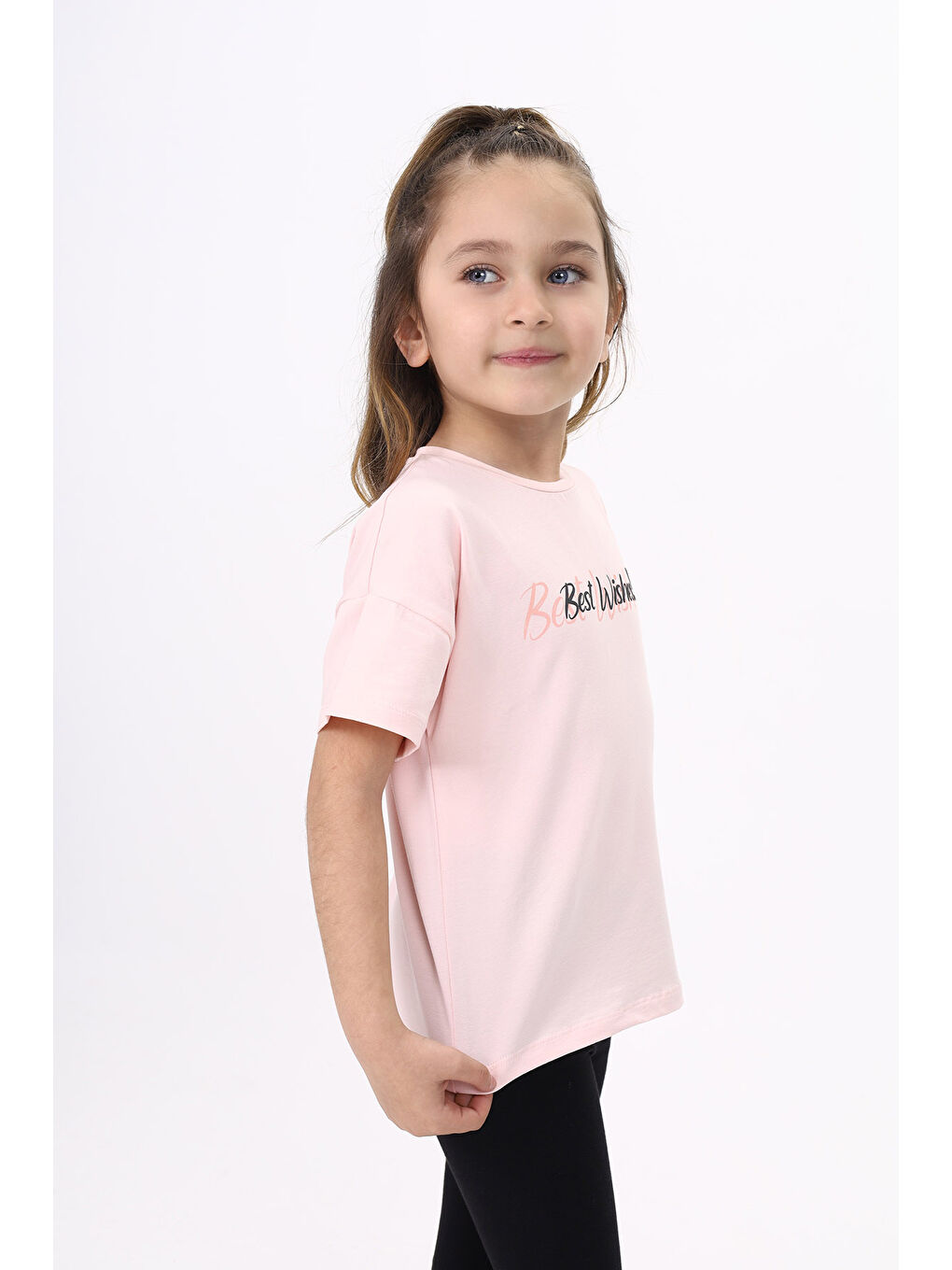 Mercan Kız Çocuk Baskılı Tişört-3