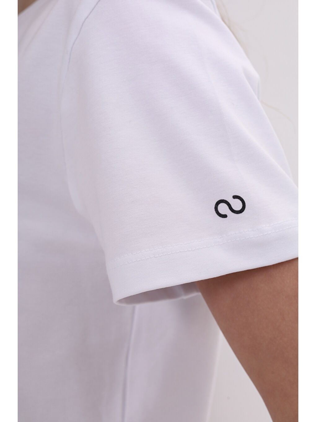 Beyaz Kız Çocuk Baskılı Tişört-2