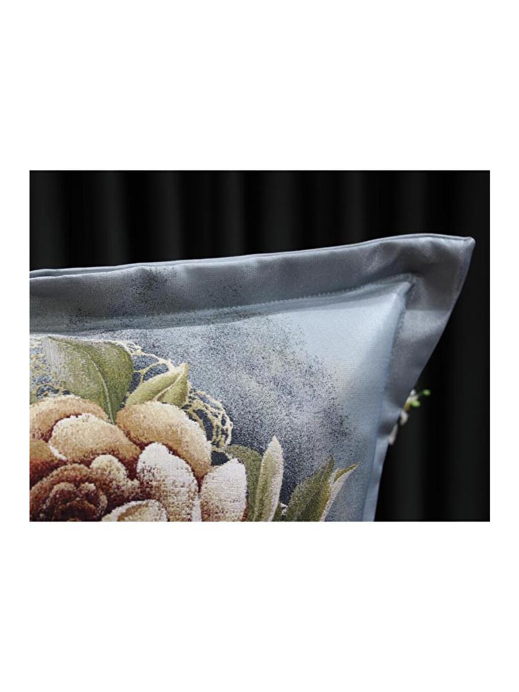 Goblen Lüx 2 Li Kırlent Kılıfı Gri-7