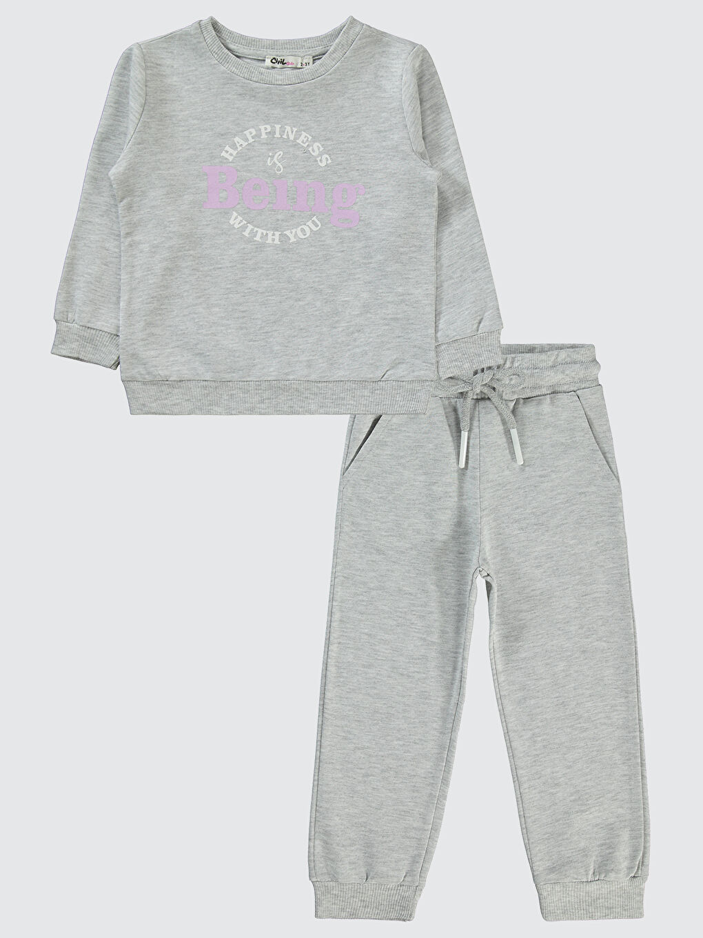 Beyaz Girls Kız Çocuk Eşofman Takımı 2-5 Yaş Karmelanj