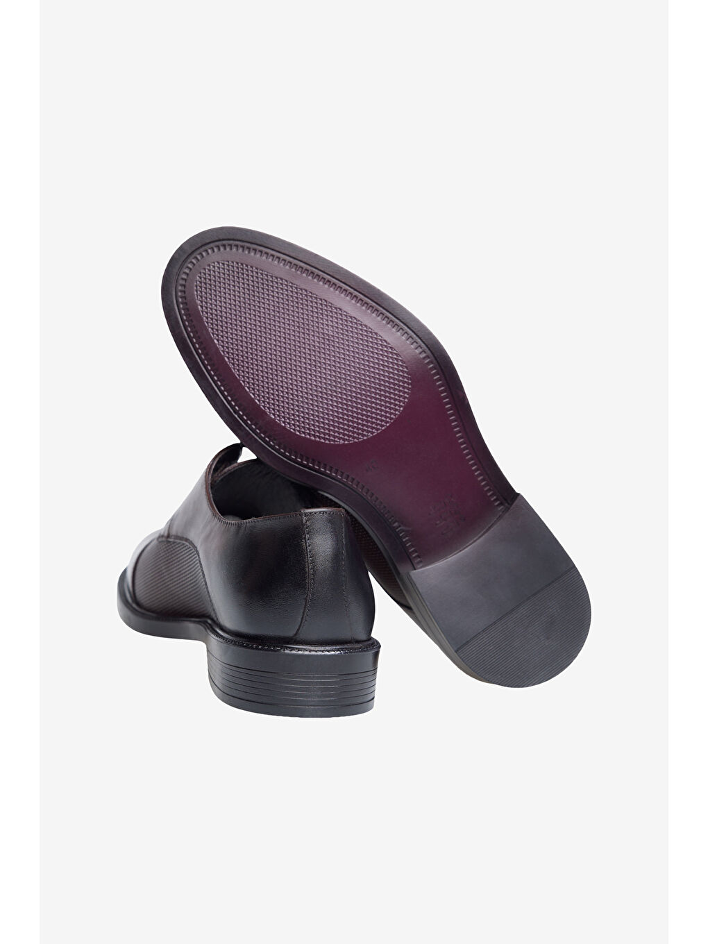 Erkek Kahverengi %100 Deri Klasik Ayakkabı-3