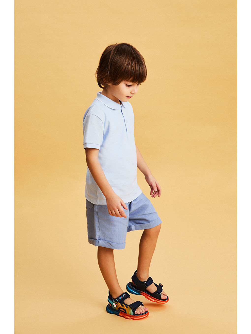 Jack Işıklı Erkek Bebek Lacivert Sandalet-3