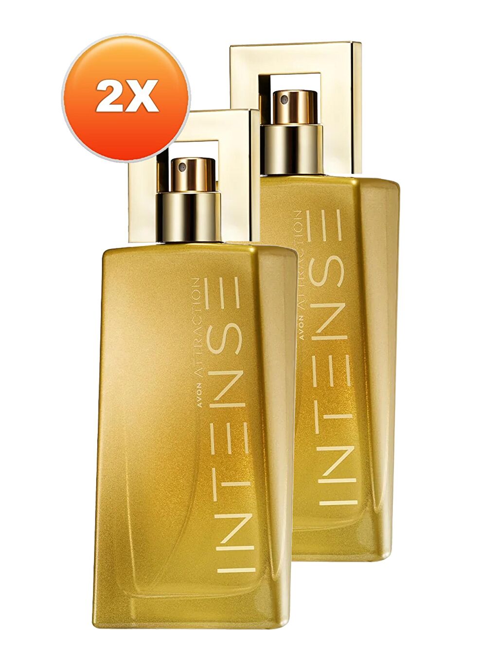 AVON Renksiz Attraction Intense Kadın Parfüm Edp 50 Ml. İkili Set - 1