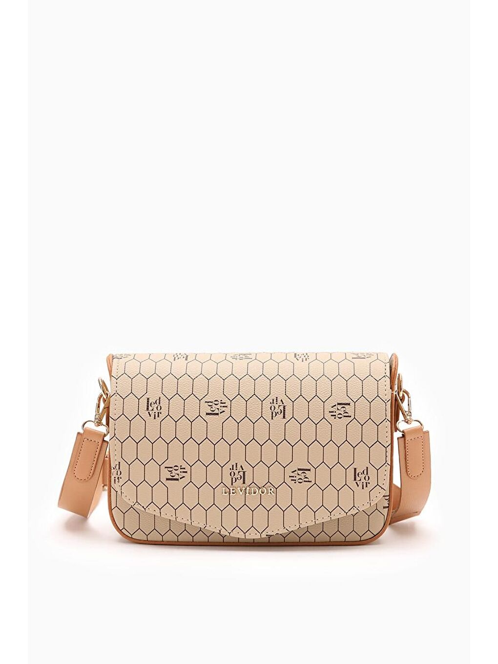 Bej Vizon Kadın Omuz Çantası 930099-2