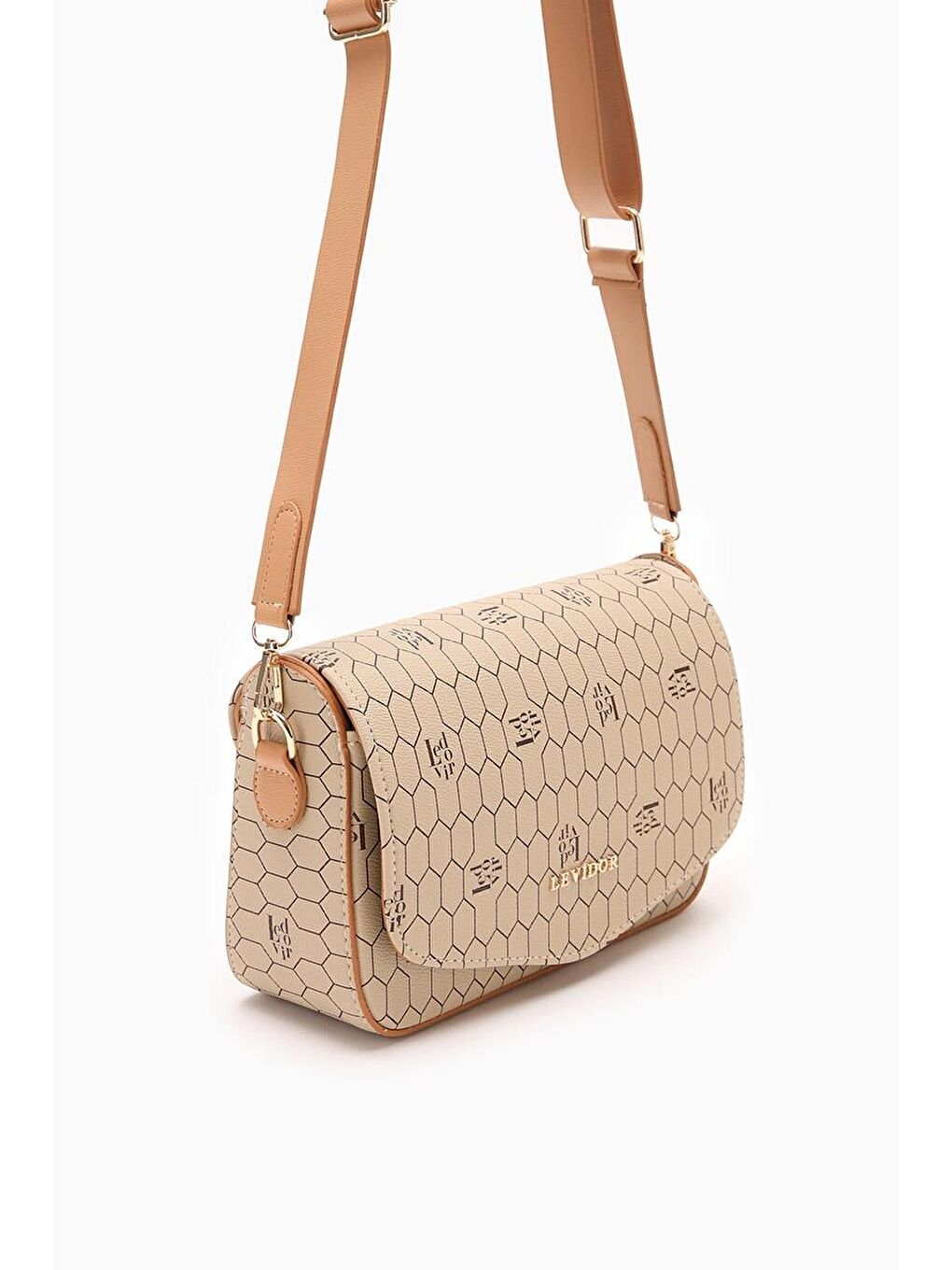 Bej Vizon Kadın Omuz Çantası 930099-3