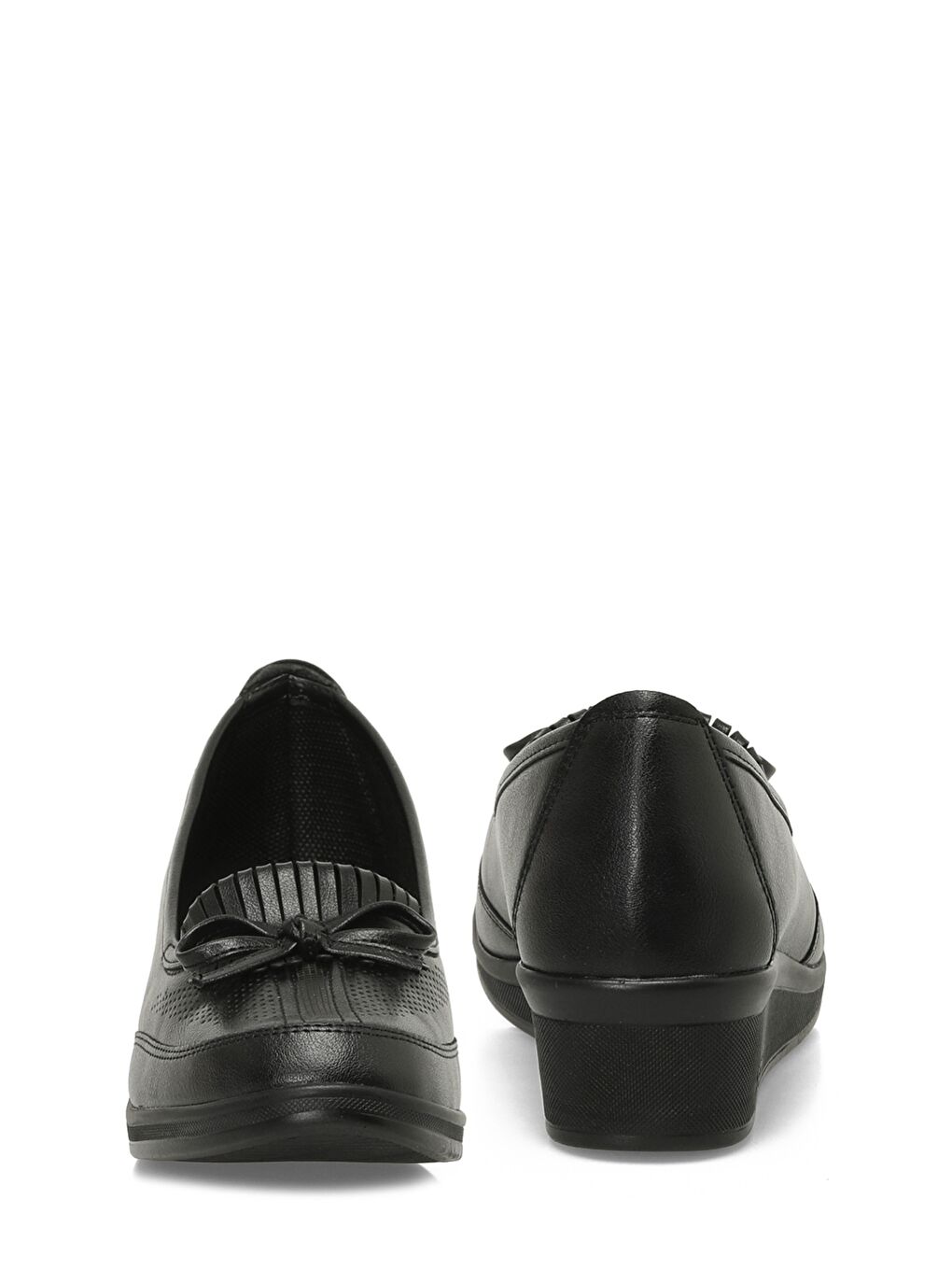 164134.Z5FX Siyah Kadın Dolgu Topuk Klasik Ayakkabı-4