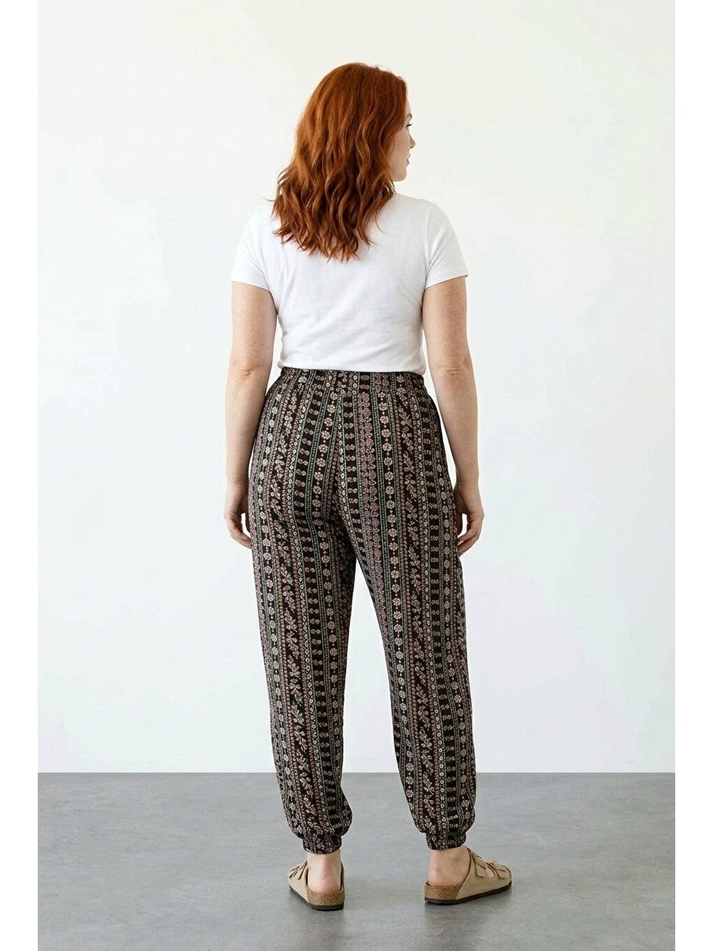 Karışık Desenli Kadın Pantolon-4