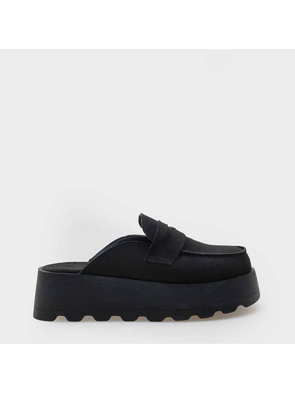 Siyah Karrie Süet Görünümlü Kadın Sabo-1