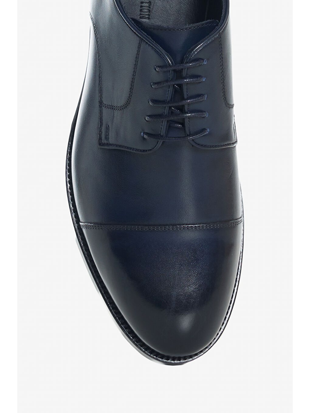 Erkek Lacivert %100 Deri Bağcıklı Rahat Klasik Ayakkabı-2