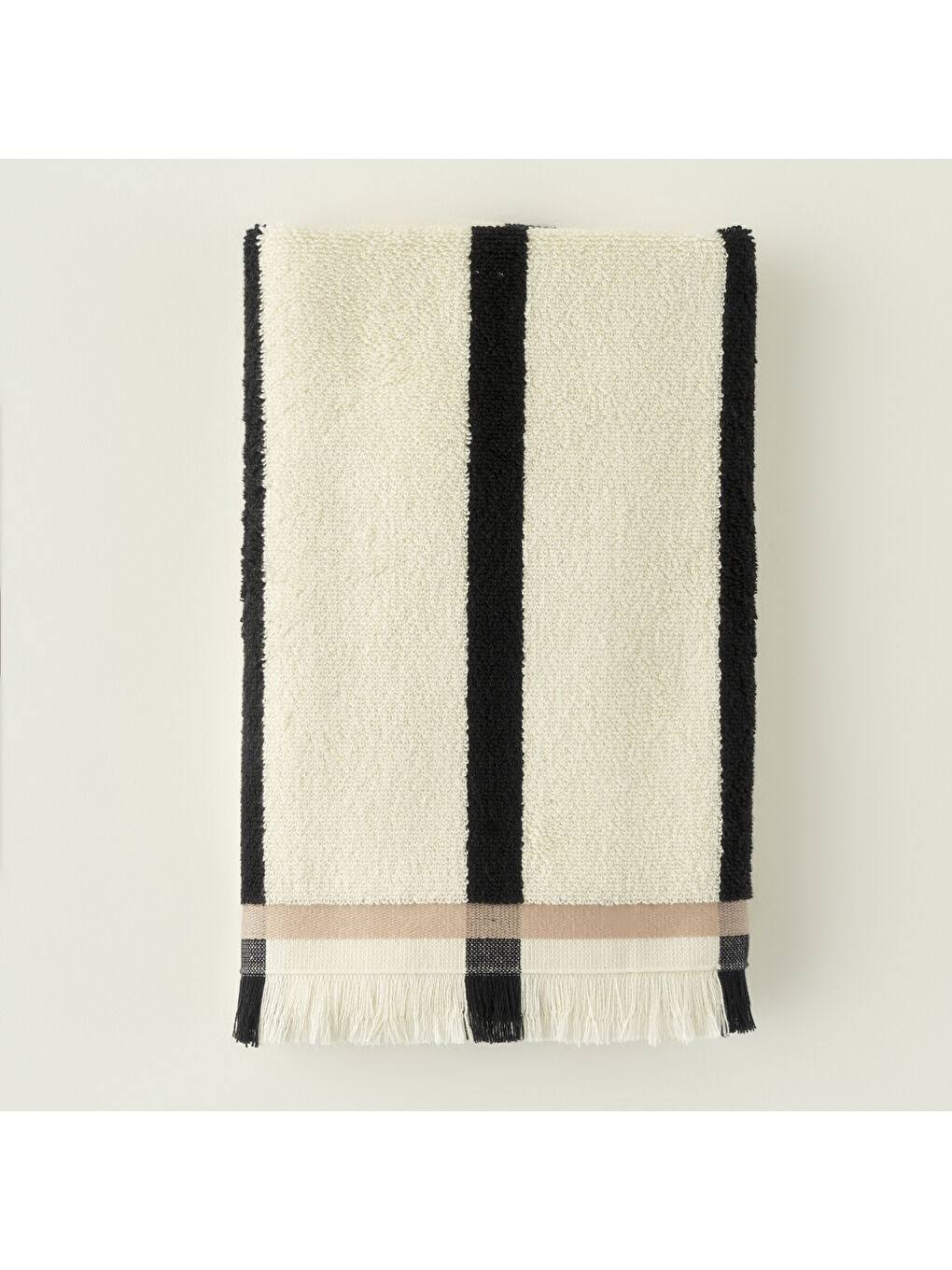 Ekru %100 Pamuk Ella Banyo Havlusu Krem (90x150 cm)