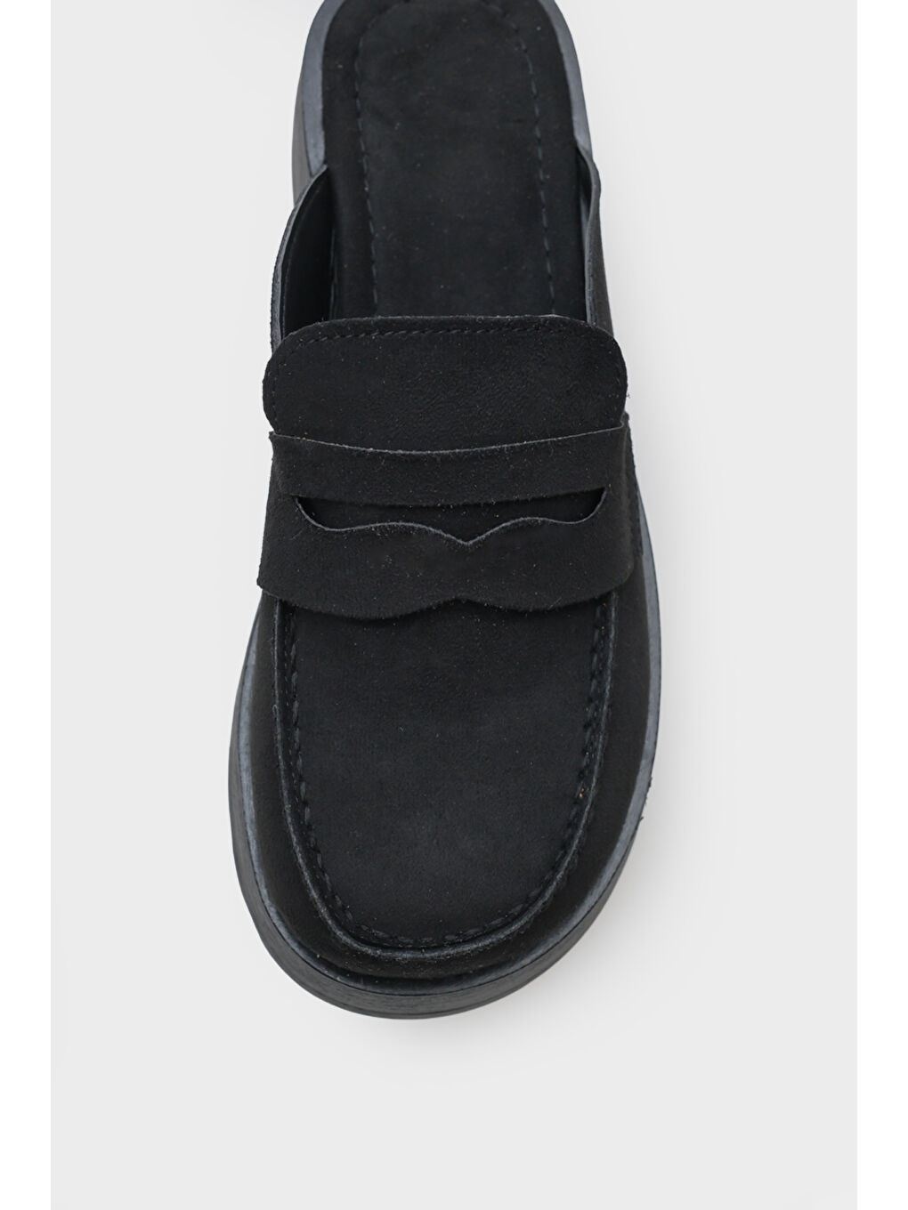 Siyah Karrie Süet Görünümlü Kadın Sabo-2