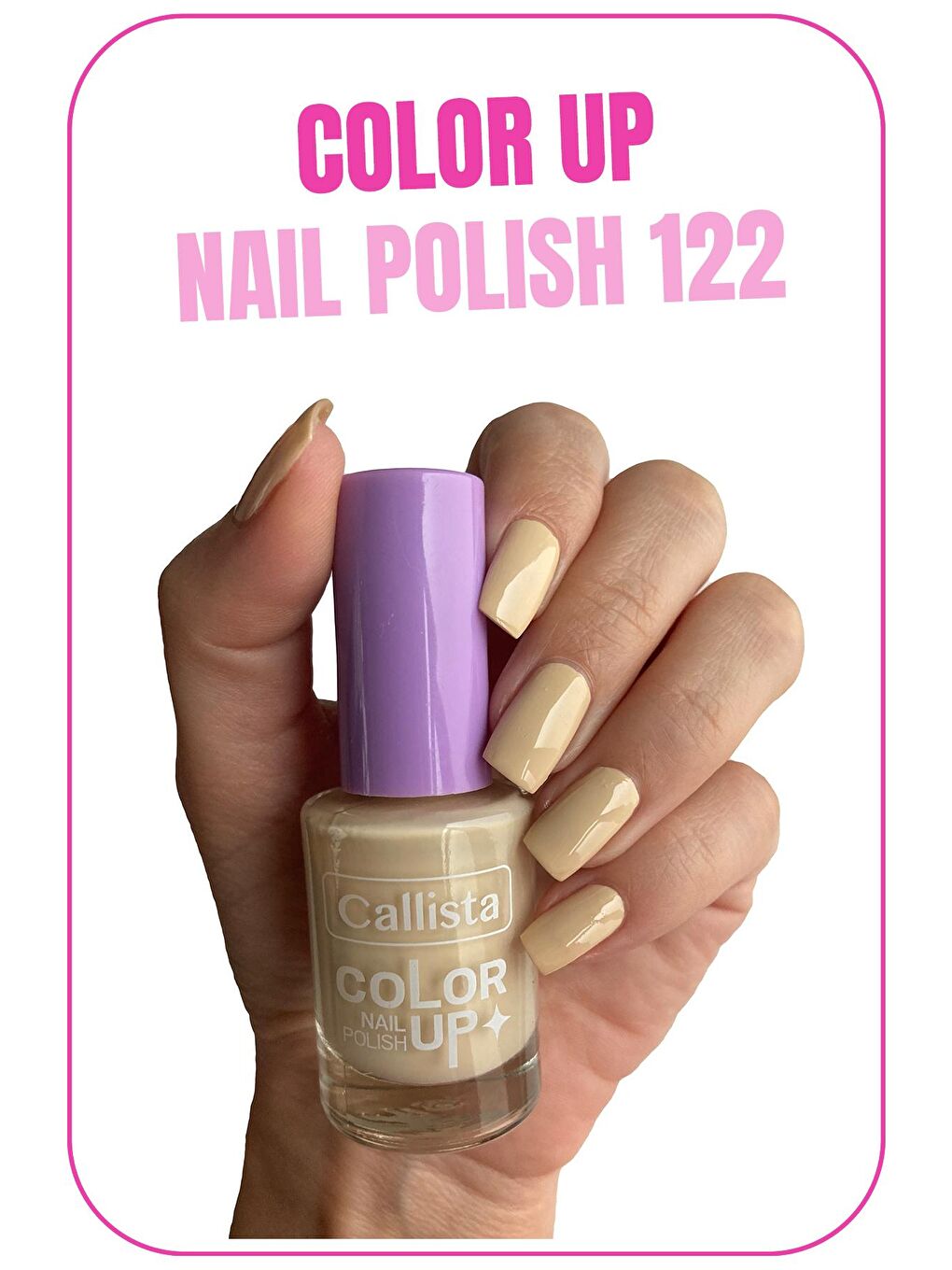 Callista Nude Color Up Nail Polish Oje 122 Oatmeal - Nude