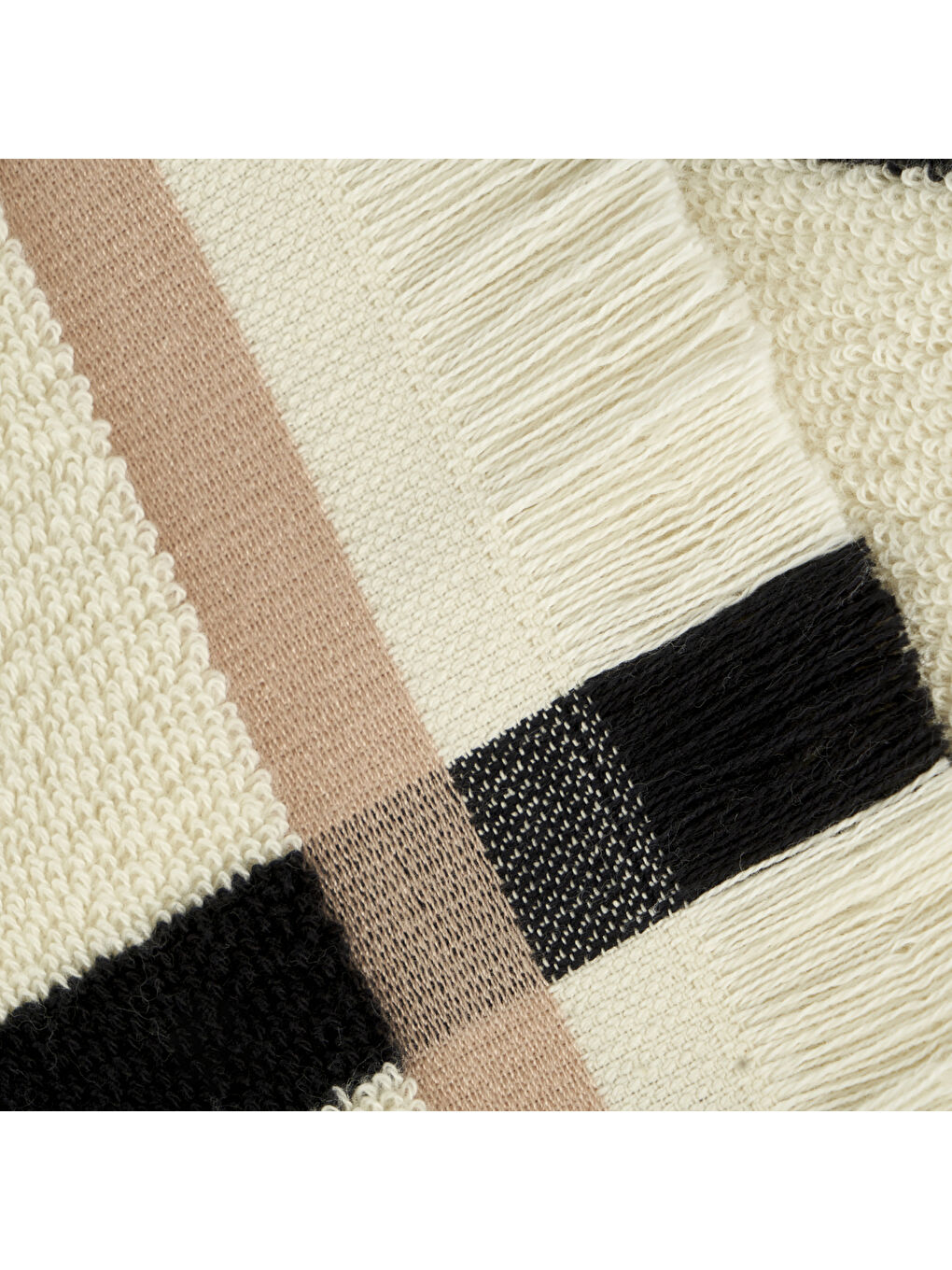 Ekru %100 Pamuk Ella Banyo Havlusu Krem (90x150 cm)-1