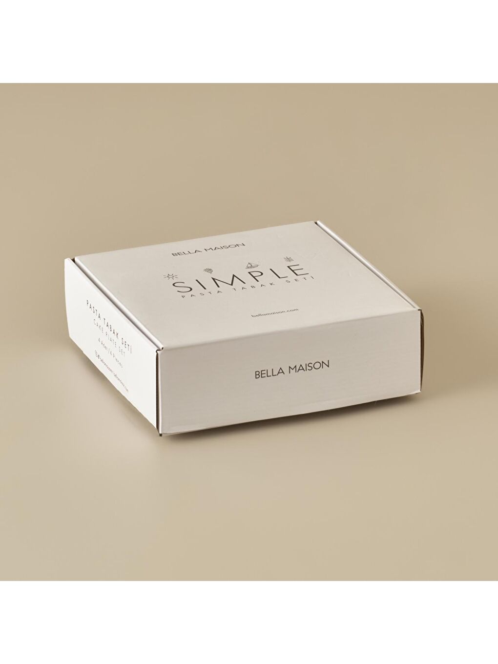 Simple Seramik Pasta Tabağı 4'lü Siyah-3