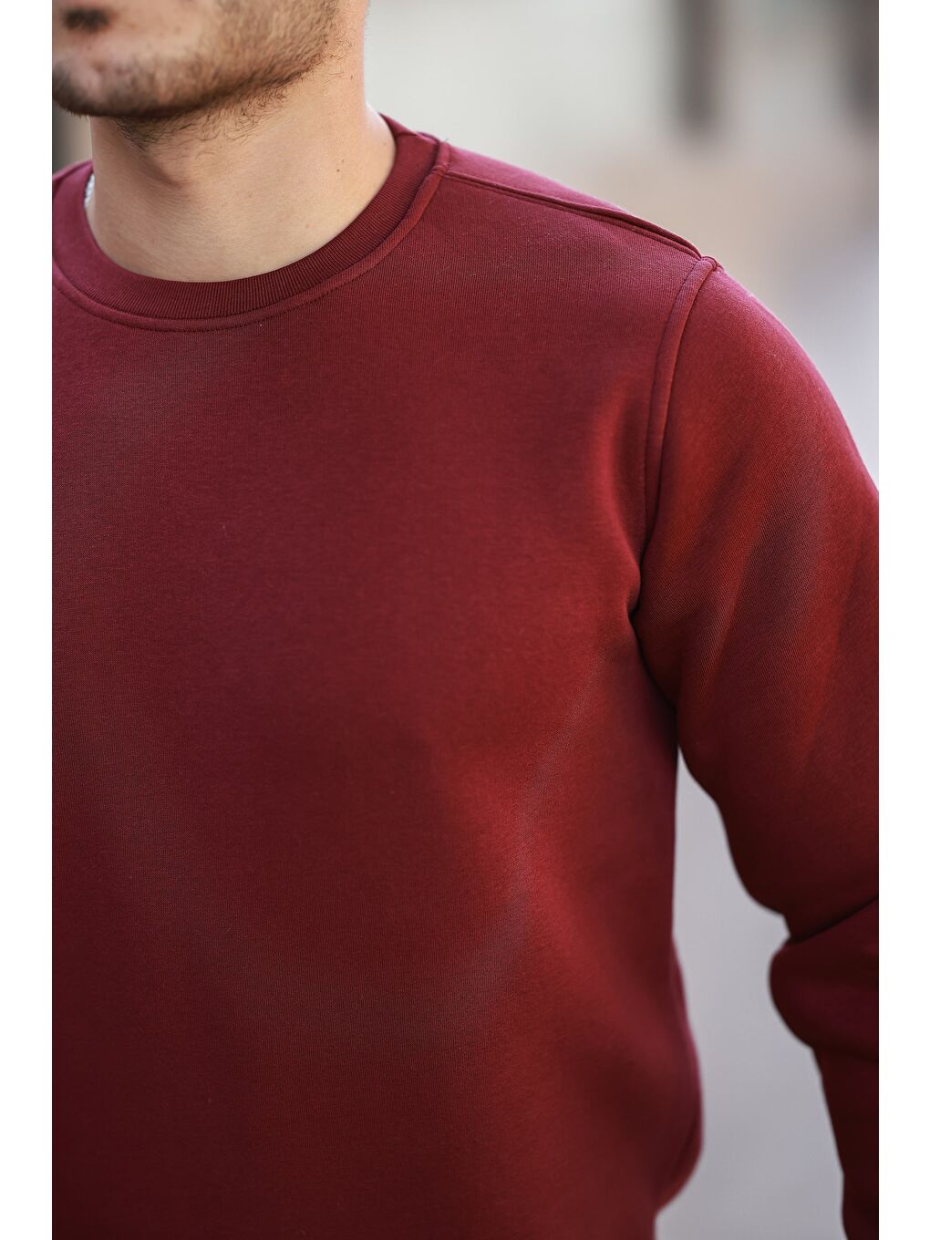 comstar Bordo Erkek Oversize Sweatshirt - 1