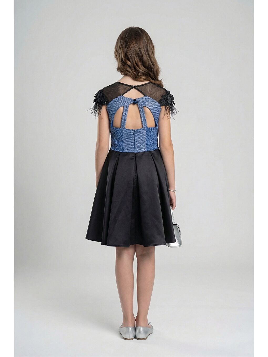 Mavi Kız Çocuk Abiye-2