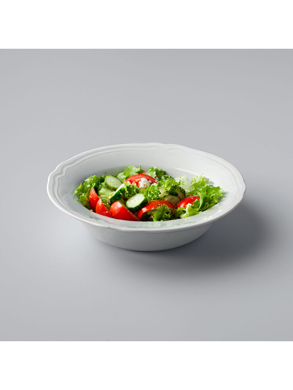 Ekru Venedik 2 Adet 25 Cm Salata Kasesi