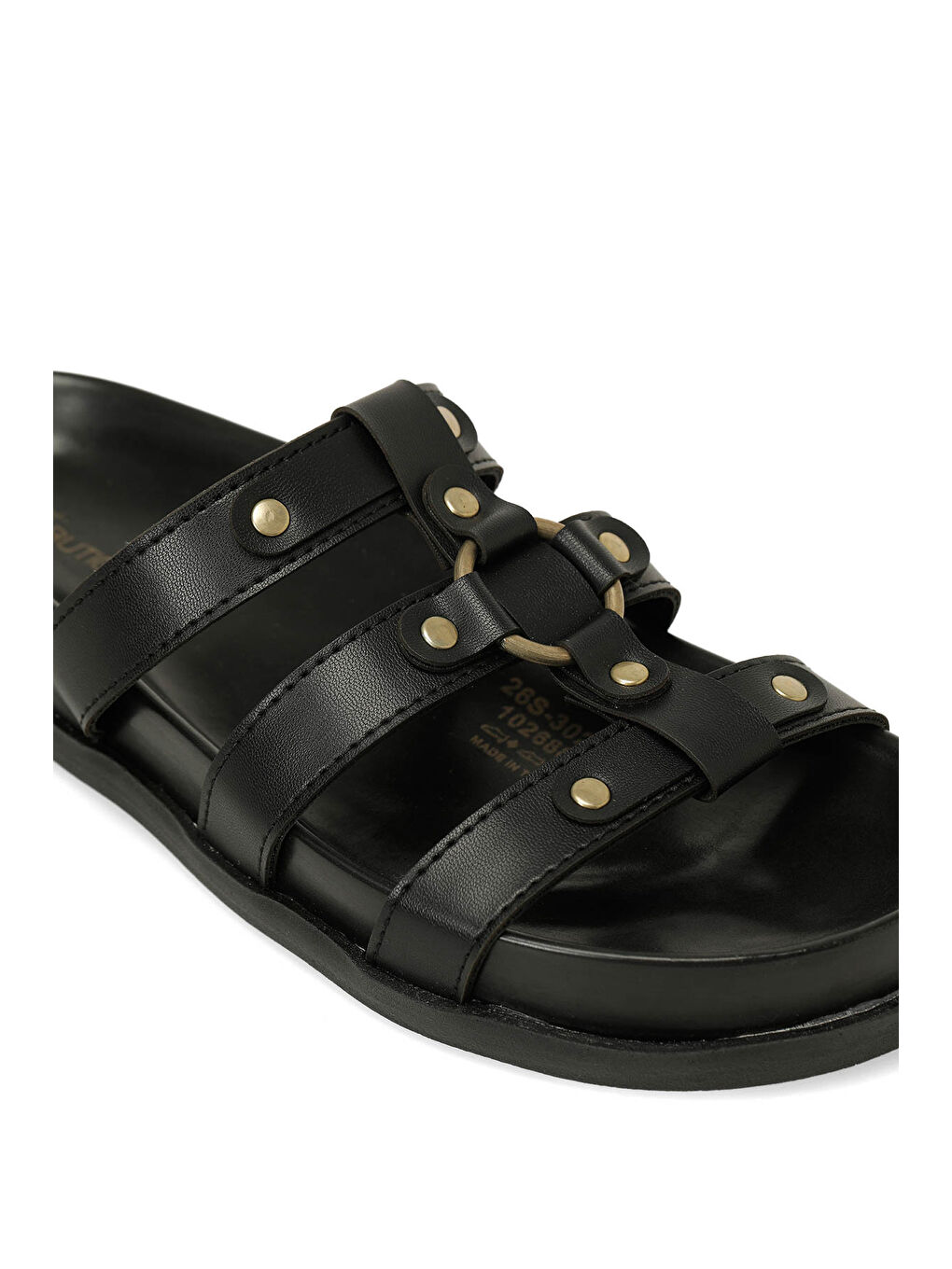 26S-302 6FX Siyah Kadın Terlik-6