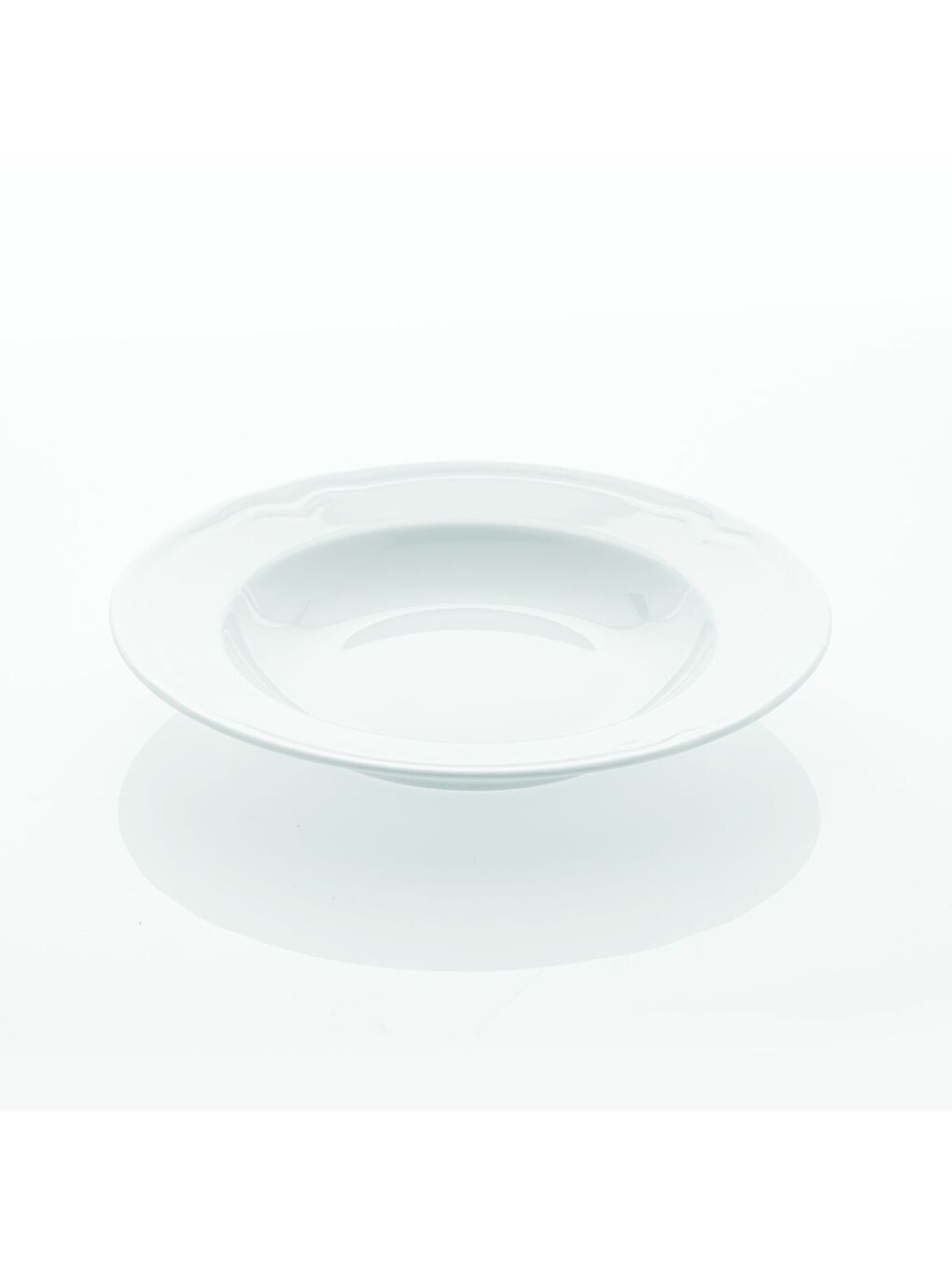 GÜRAL PORSELEN Ekru Venedik 6 Parça 24 Cm Çukur Yemek Tabağı