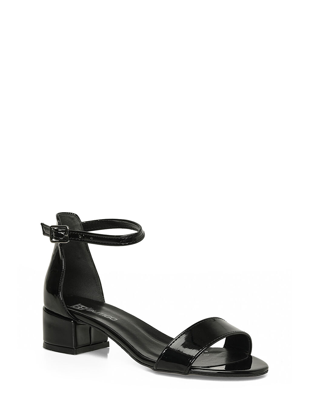 25S-277 Siyah Kadın Topuklu Sandalet-1