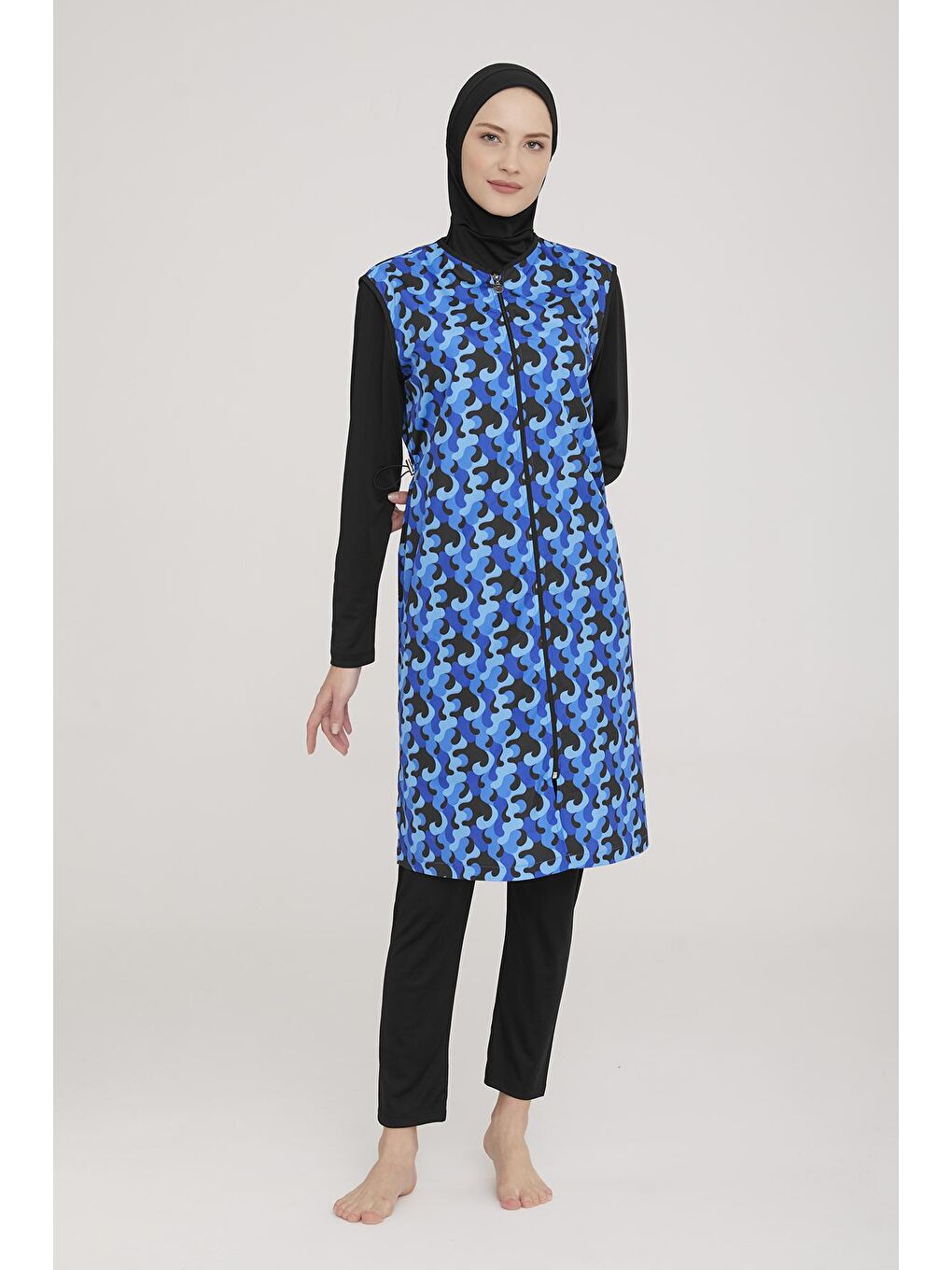 Tam Kapalı Tesettür Mayo Jaana 3 9048 Siyah-1