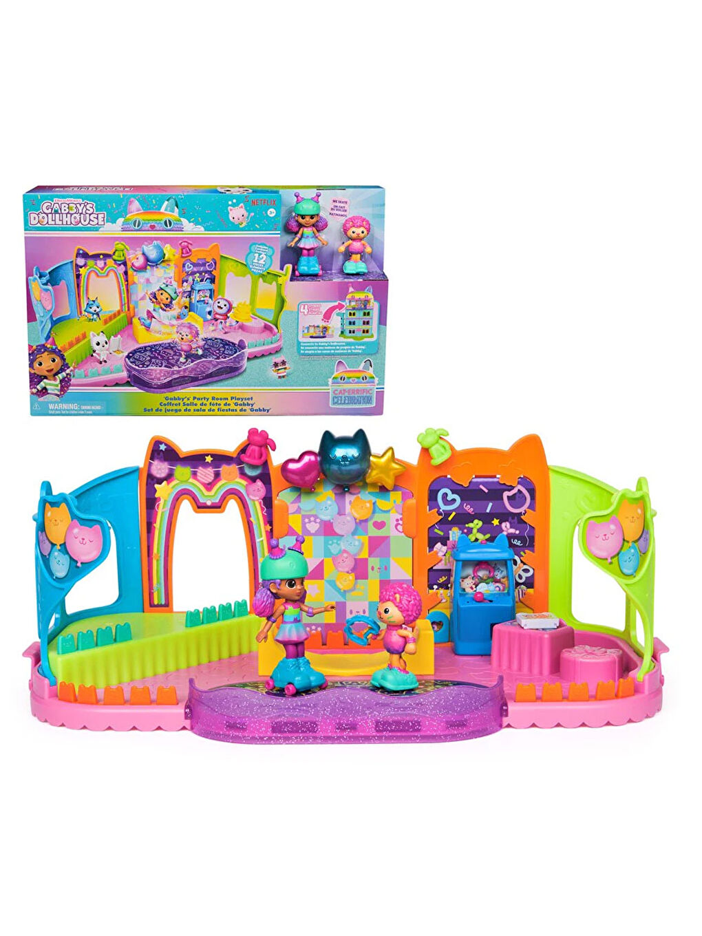 Gabby's Dollhouse Gabby s Dollhouse Çatı Katı Partisi ve Kaykay Odası SPM-6069755