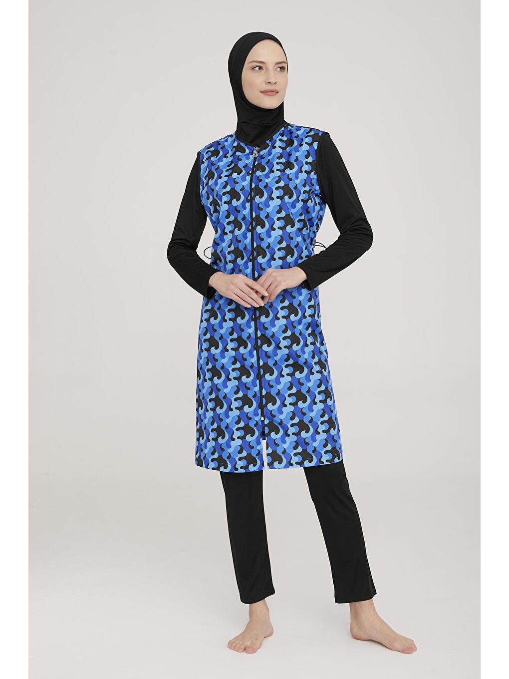 Tam Kapalı Tesettür Mayo Jaana 3 9048 Siyah-2
