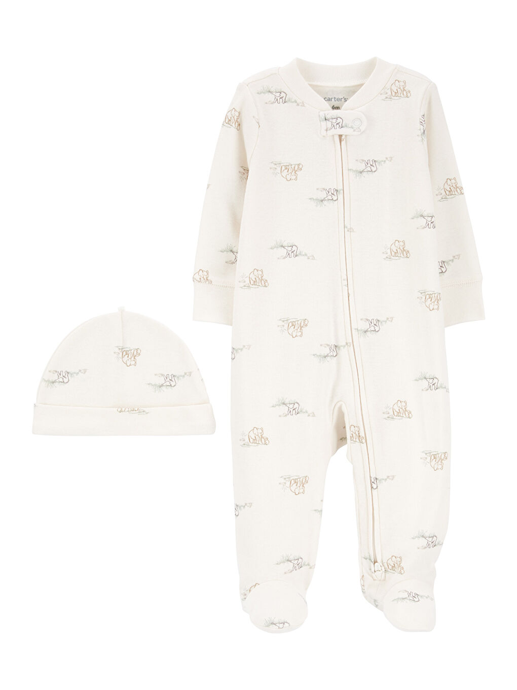 Beyaz Bebek Tulum Set 2'li Paket