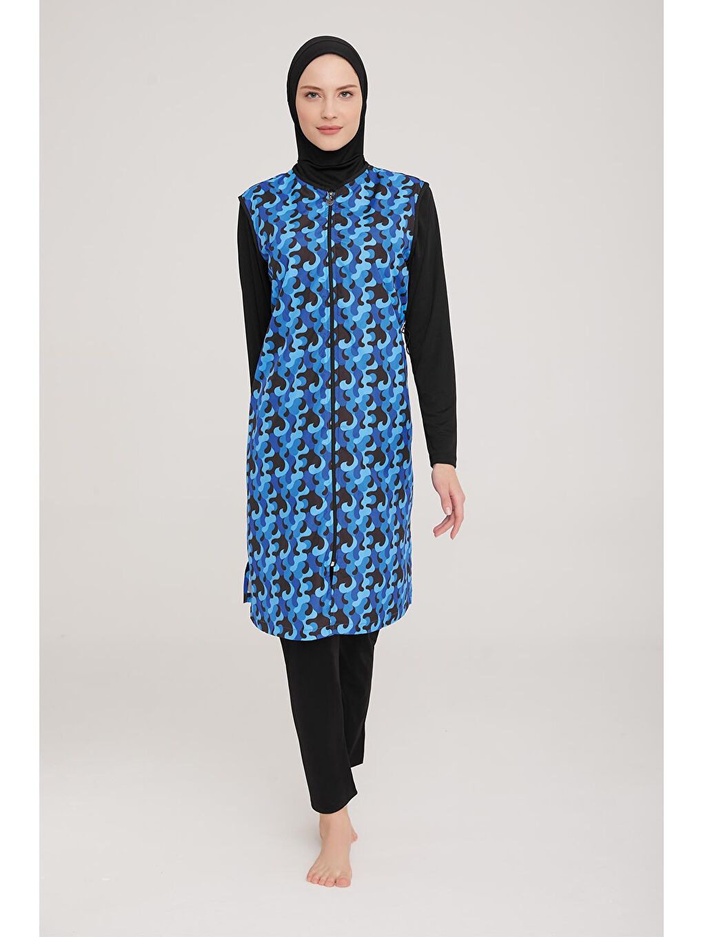 Tam Kapalı Tesettür Mayo Jaana 3 9048 Siyah-3