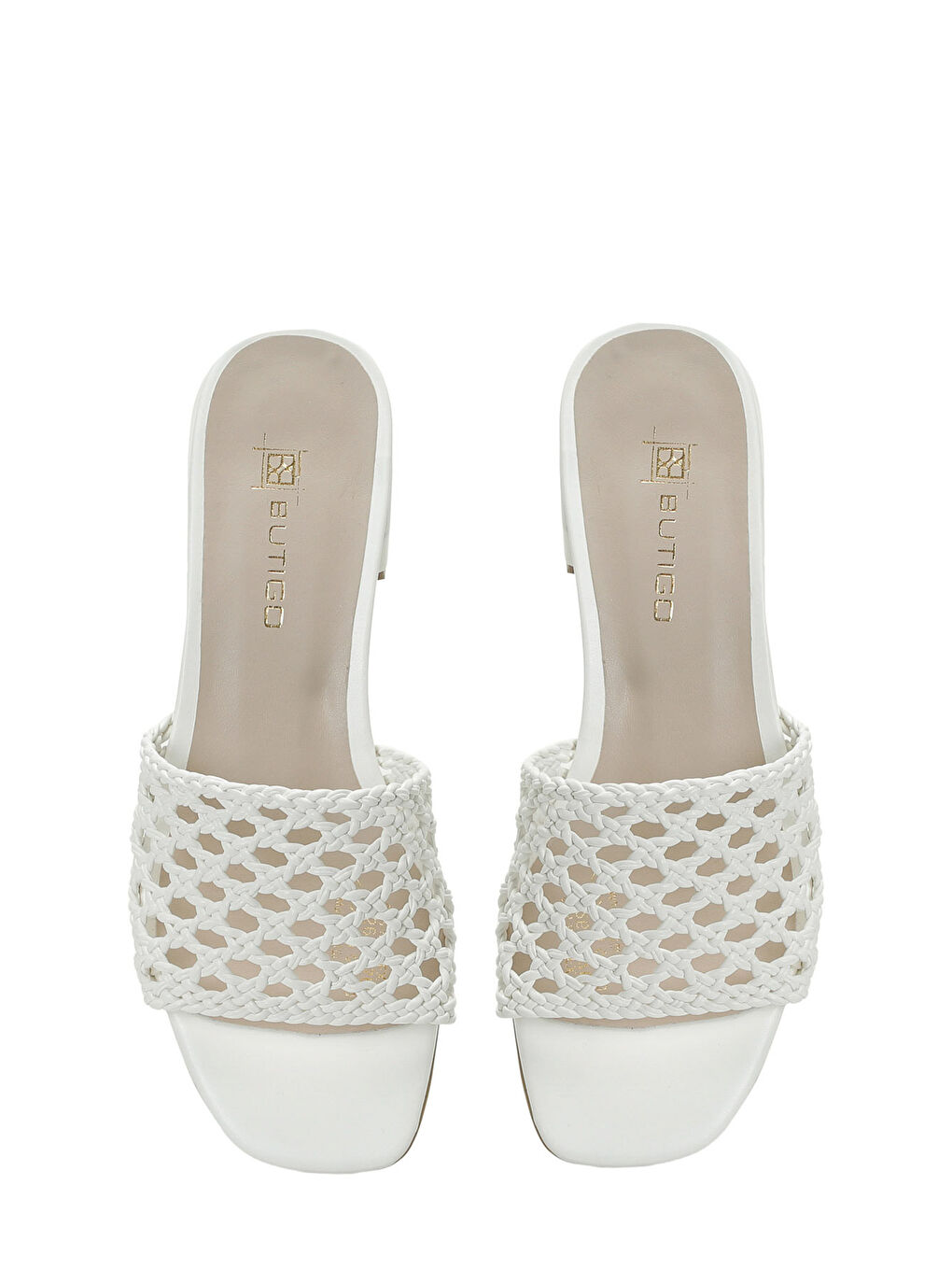 26S-880 Beyaz Kadın Terlik-3