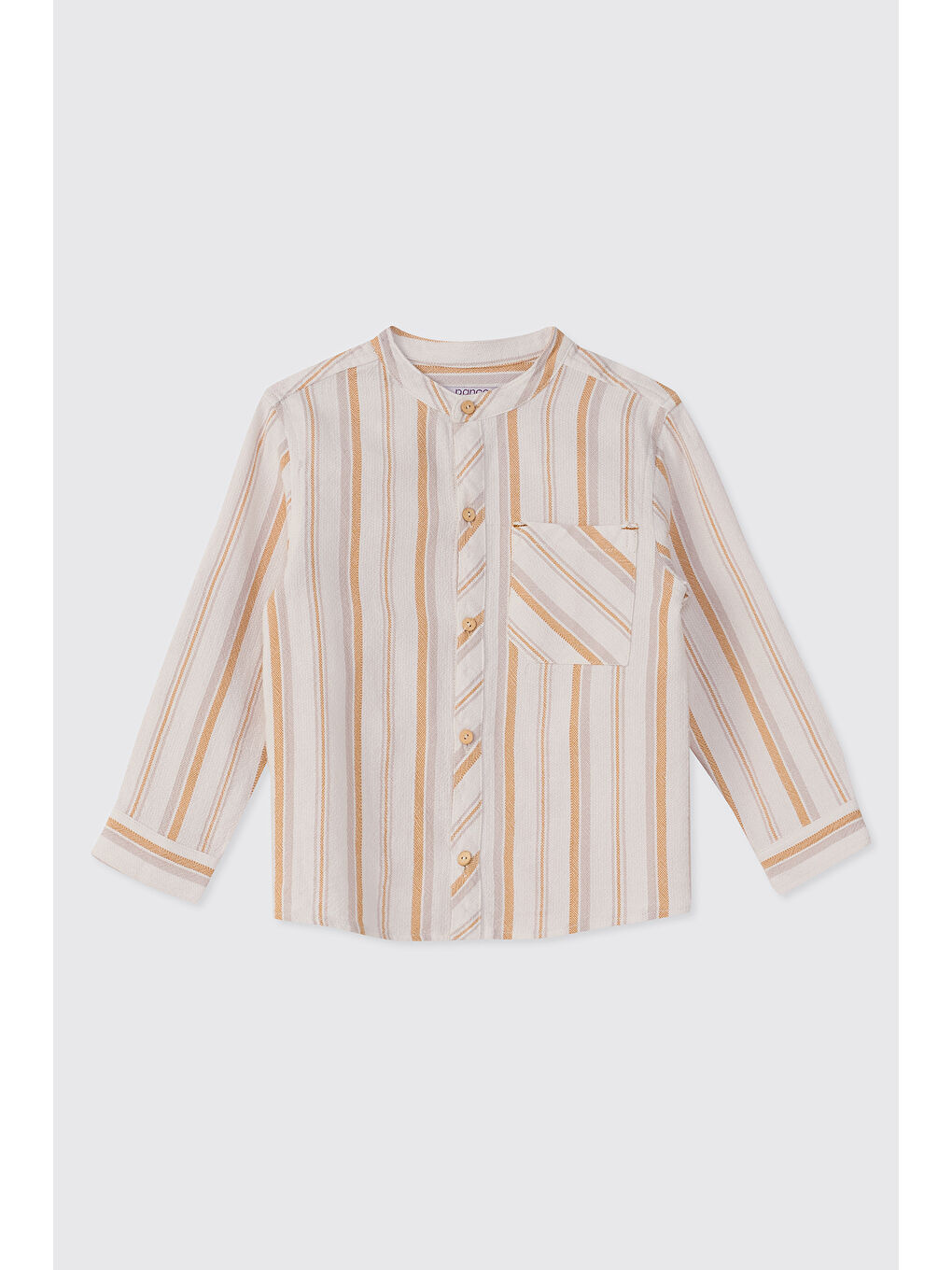 Erkek Bebek Hakim Yaka Ekru Gömlek
