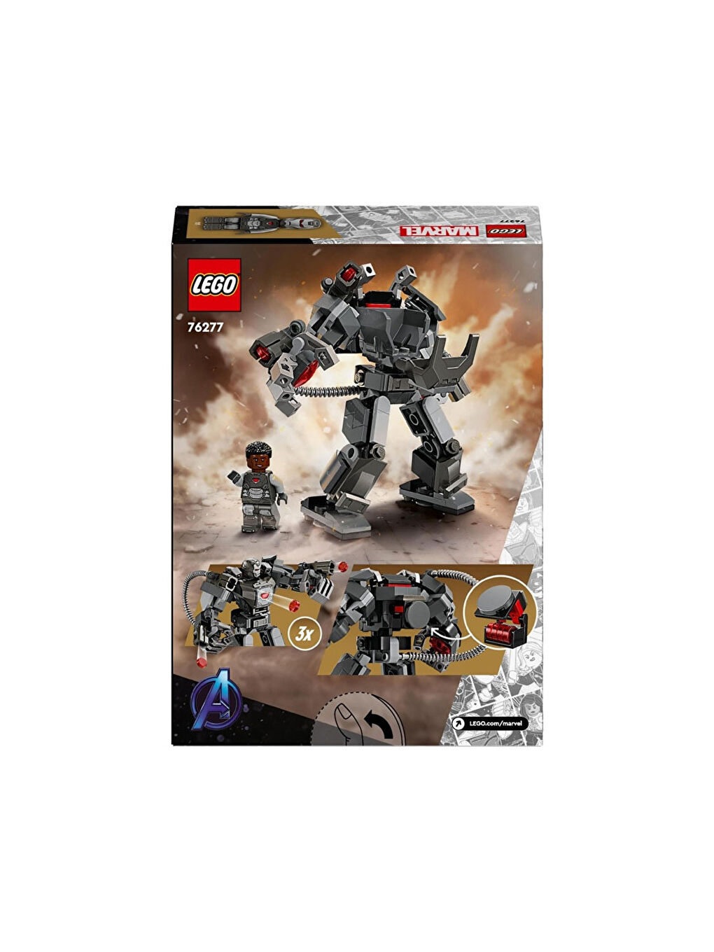 Lego Super Heroes Marvel War Machine Robot Zırhı 76277 - 6