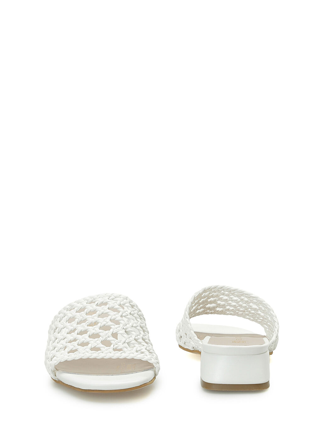 26S-880 Beyaz Kadın Terlik-4