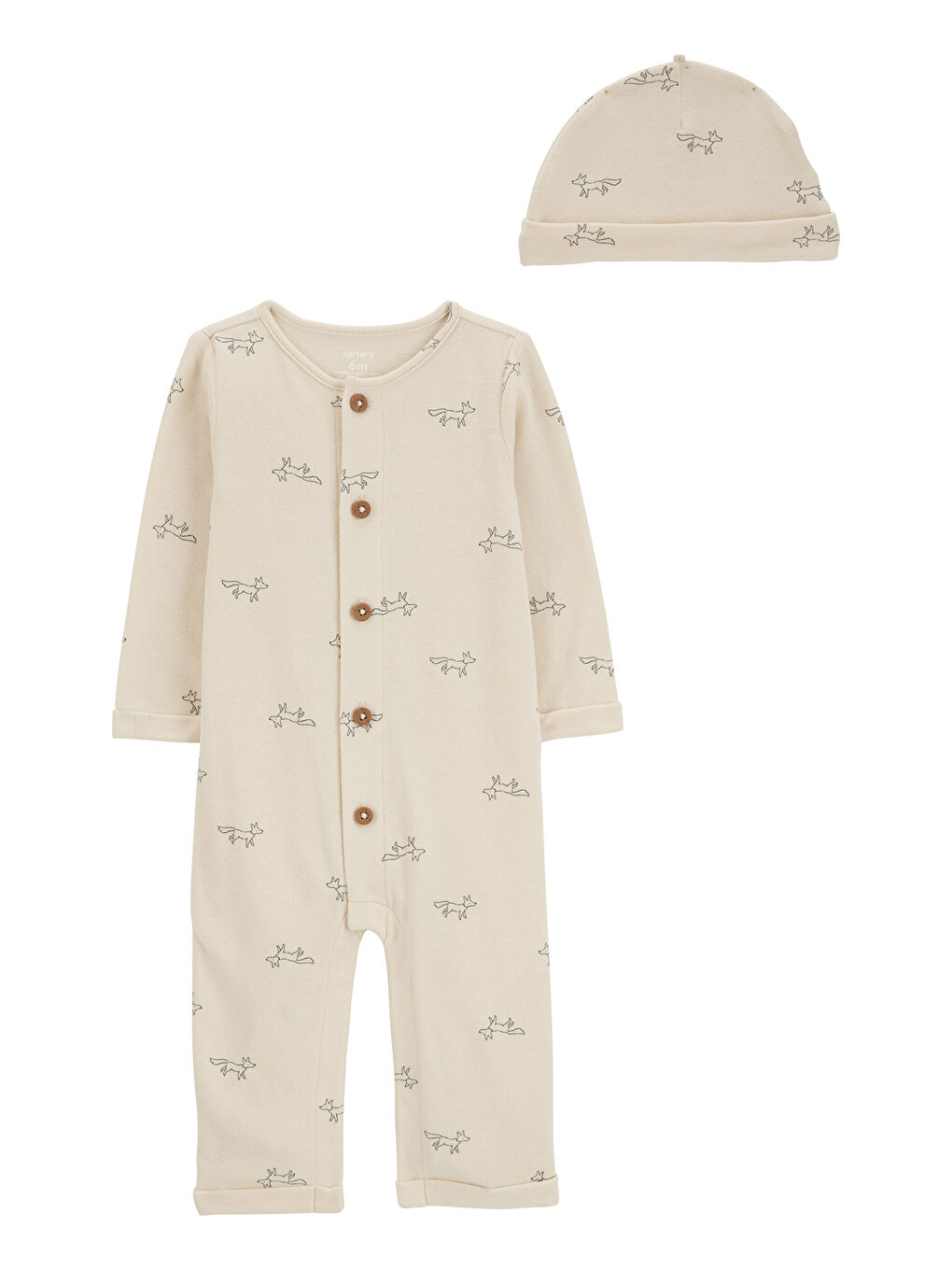 Beyaz Erkek Bebek Uzun Kollu Tulum Set 2'li Paket