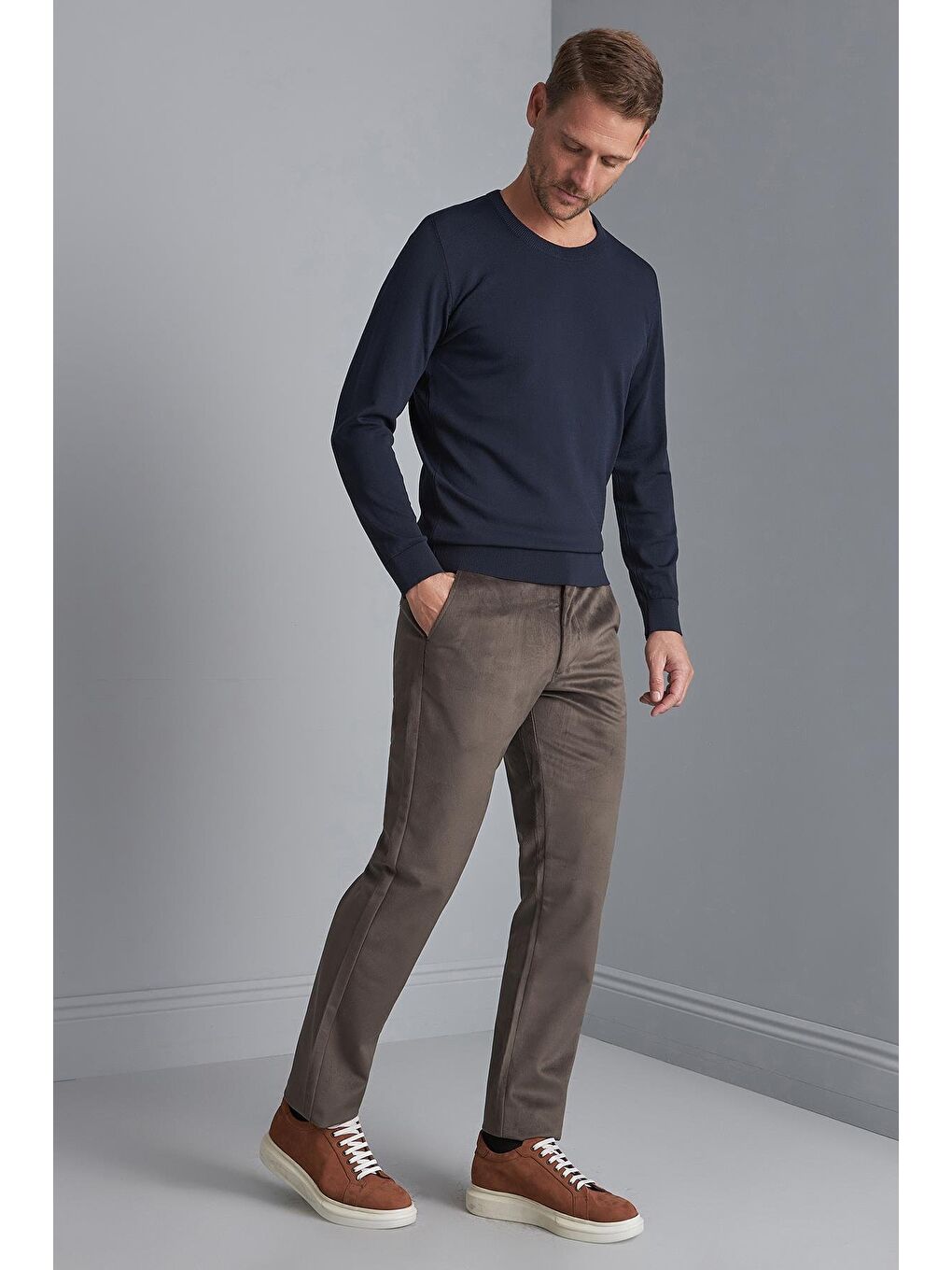 Kahverengi Erkek Kahve  / Rahat Kalıp Pantolon