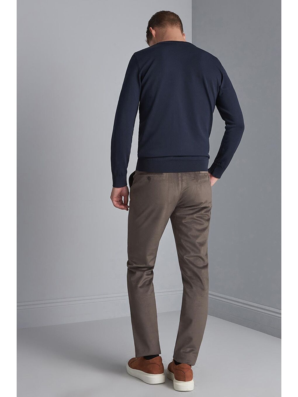 Kahverengi Erkek Kahve  / Rahat Kalıp Pantolon-1