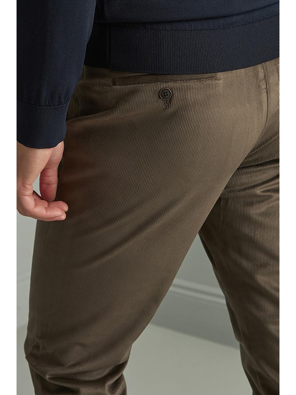Kahverengi Erkek Kahve  / Rahat Kalıp Pantolon-2