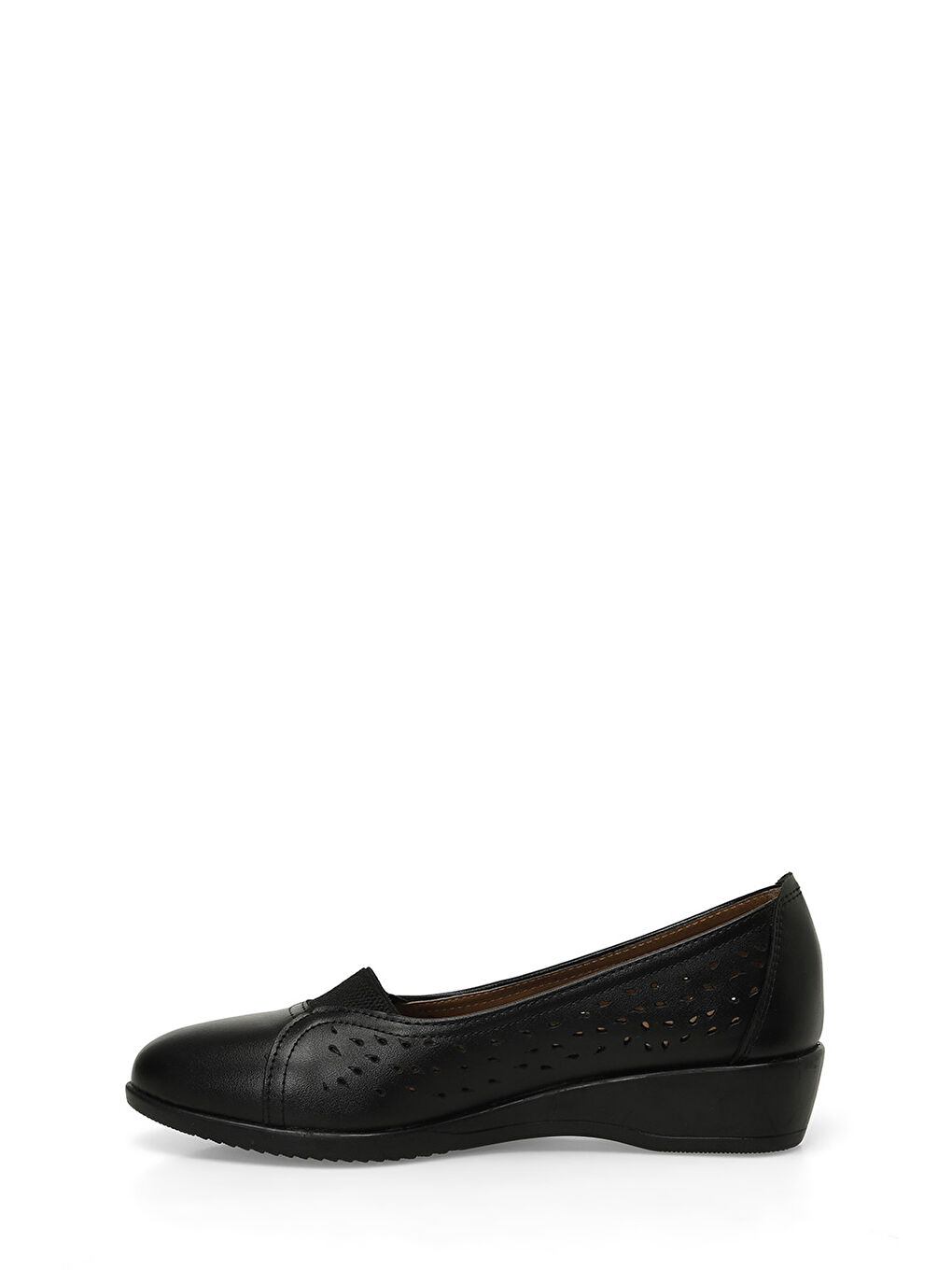 166089.Z5FX Siyah Kadın Dolgu Topuk Babet Ayakkabı-2