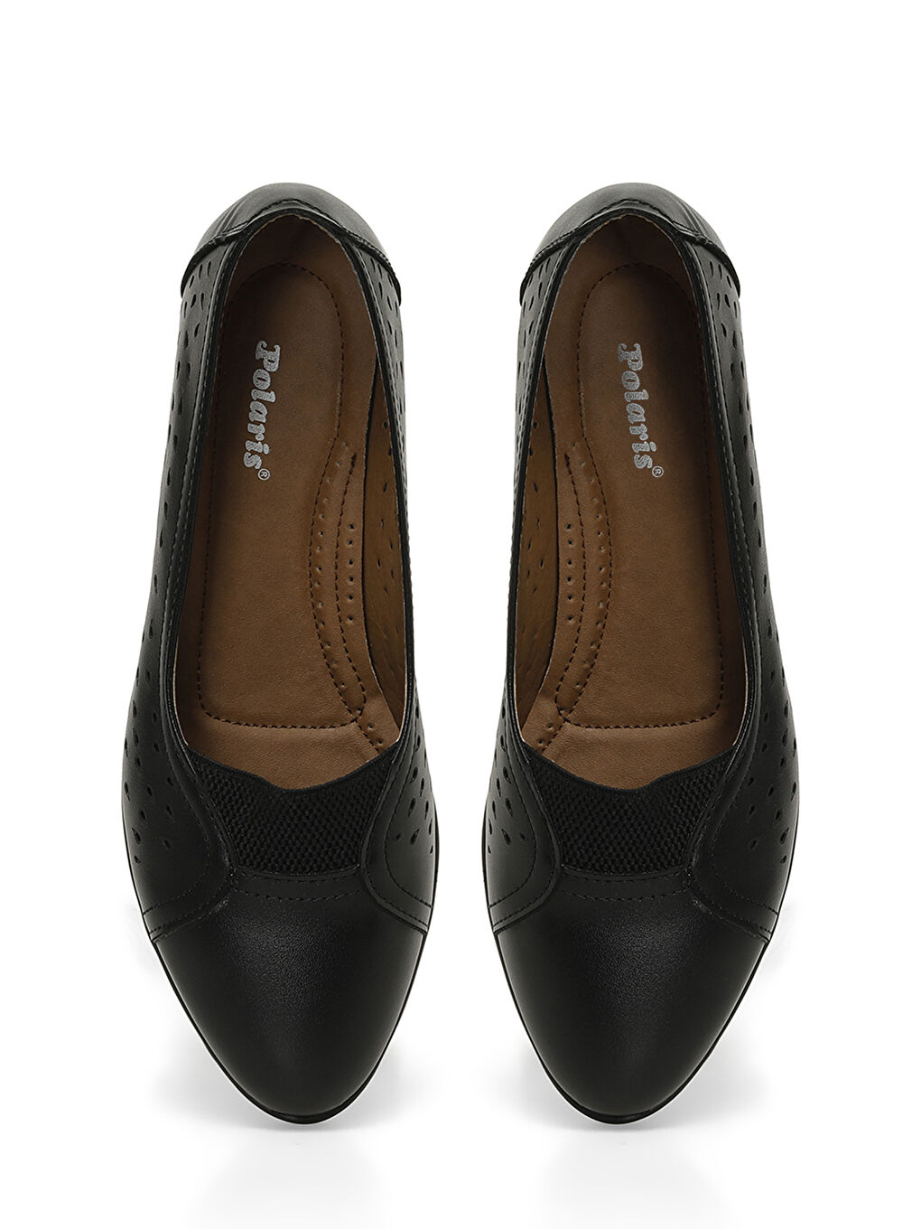 166089.Z5FX Siyah Kadın Dolgu Topuk Babet Ayakkabı-3