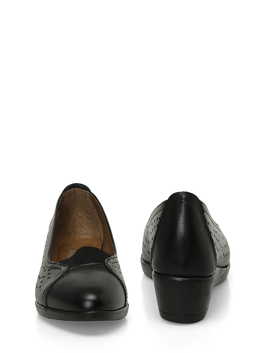 166089.Z5FX Siyah Kadın Dolgu Topuk Babet Ayakkabı-4