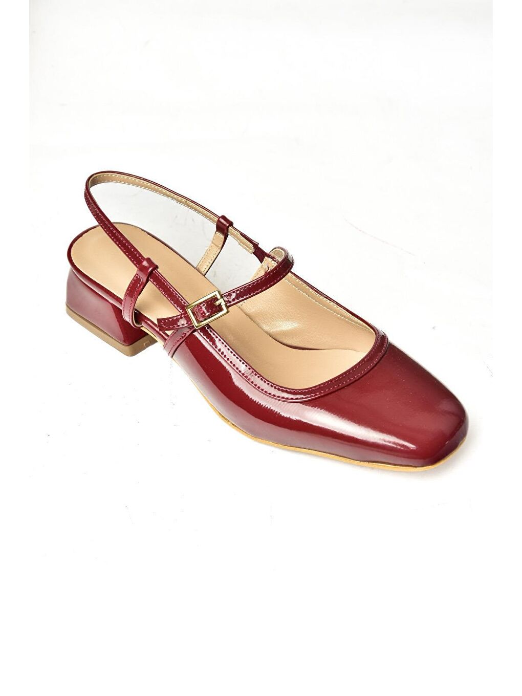 S4725726 Bordo Kadın Babet Ayakkabı-8