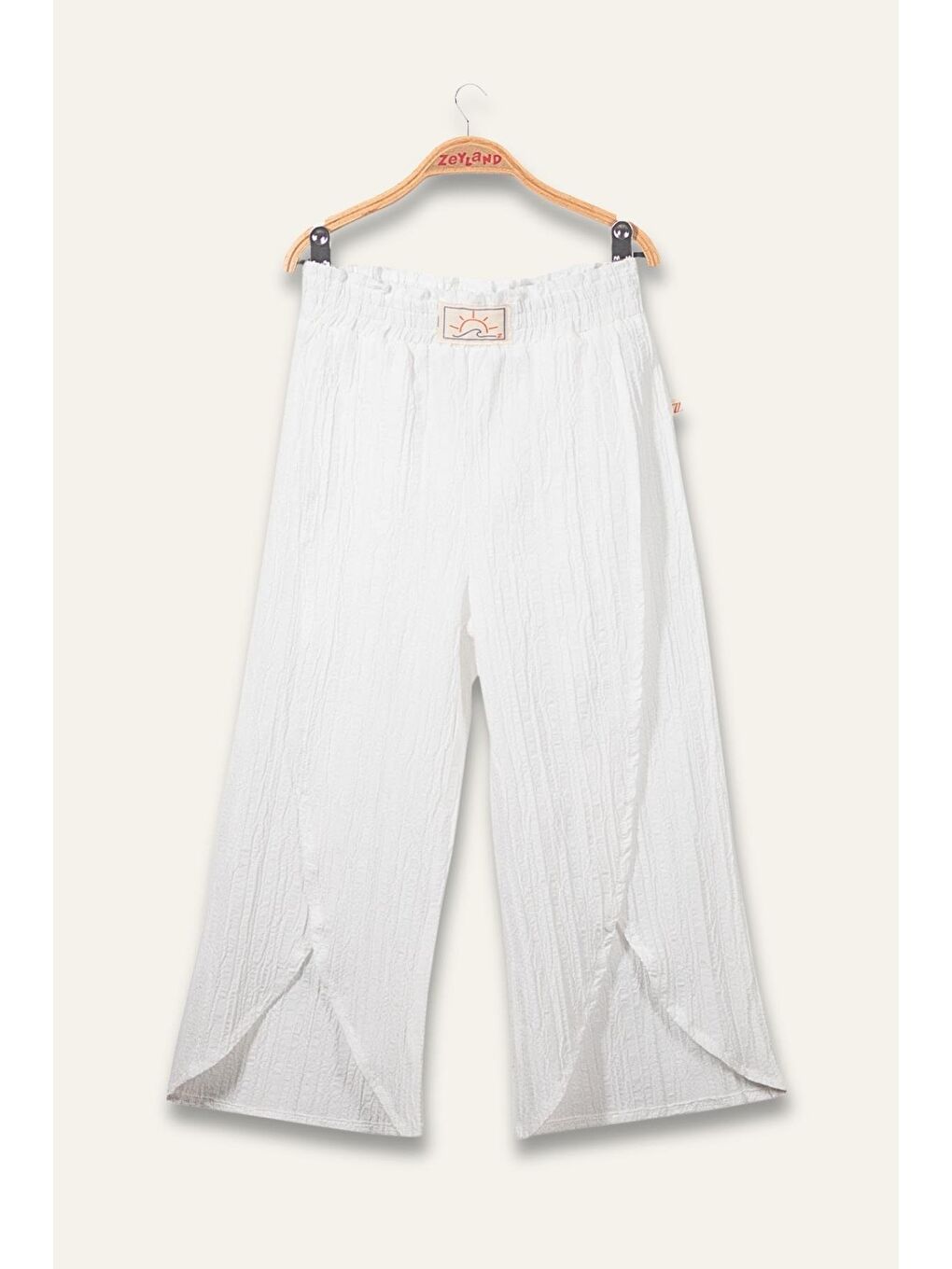 Kız Çocuk Bol Pantolon - Beyaz