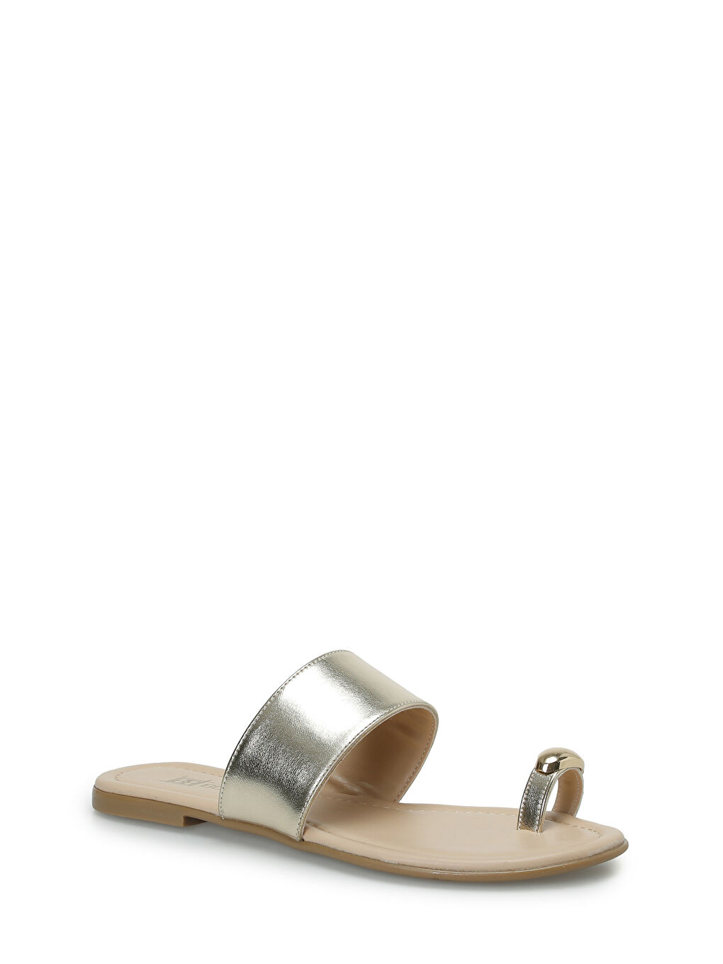 Sarı 26S-377 Altın Kadın Terlik-1