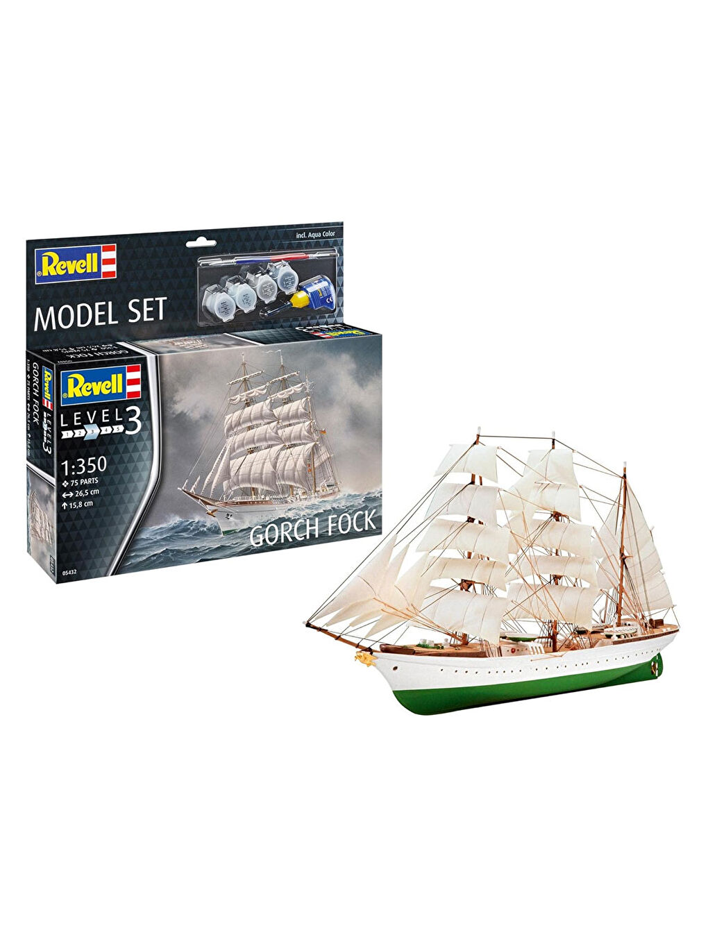 Revell Renksiz Maket Model Set Gemi Gorch Fock 65432